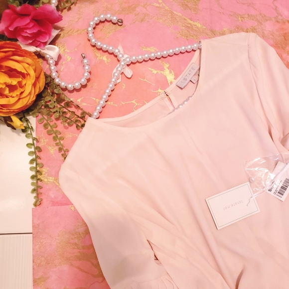 1. STATE Pink Opal Ruffle Sleeve Shirt | Size Sm - Picture 6 of 8